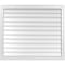 Ekena Millwork Vertical Surface Mount PVC Gable Vent w/ 2"W x 2"H , Brickmould Sill Frame, 40"W x 34"H GVPVE40X3403SN - alternate 1